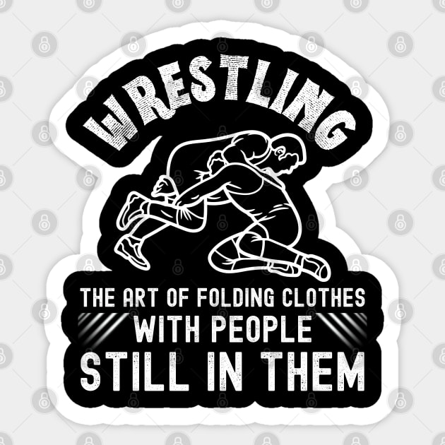 Funny Wrestling Sticker by Inktopolis